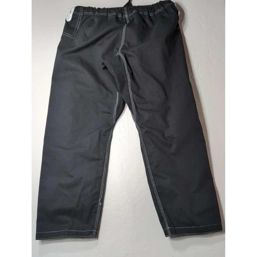 Brazilian Jiu Jitsu Pants Black With White Drawstring Waist Size A2 *Pants Only*